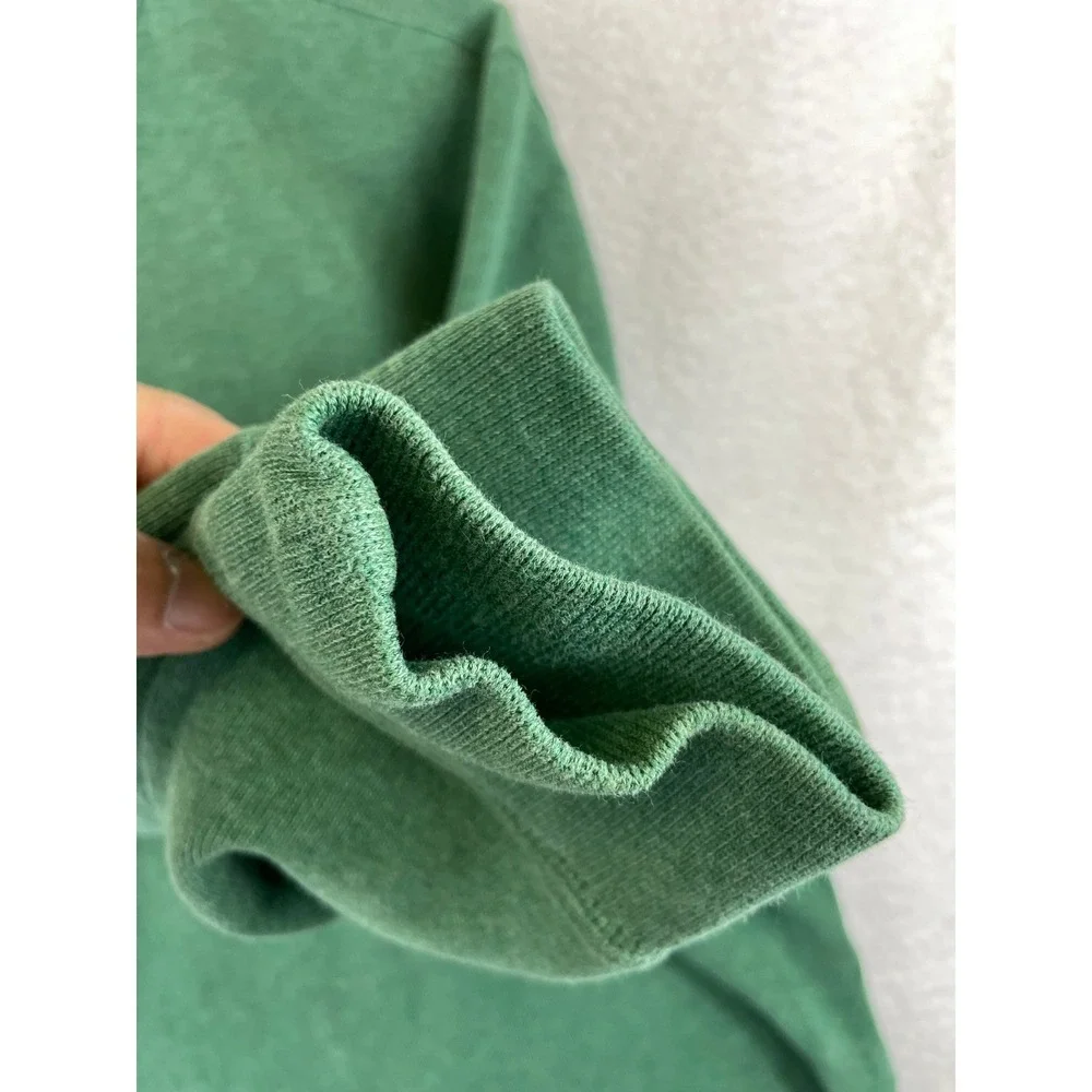 Polo Ralph Lauren 1/4 Zip Pullover Sweater Mens M Green Knit Long Sleeve Preppy